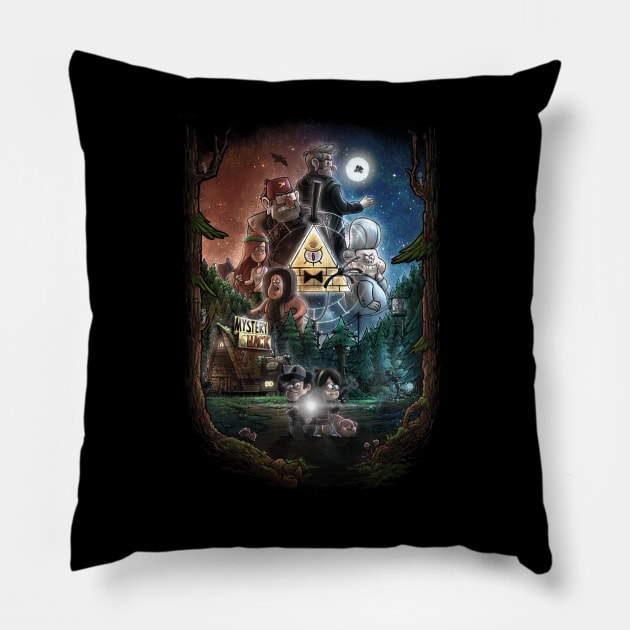 Mysterious things(no text) Pillow by kowanp