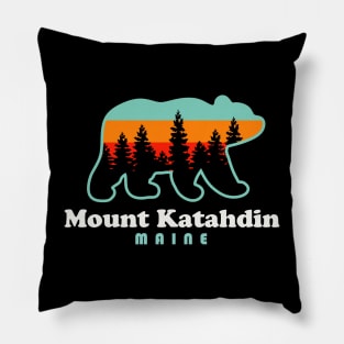 Mount Katahdin Trails Baxter State Park Maine Pillow