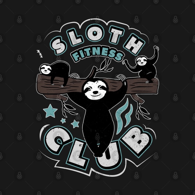 Sloth Fitness Club Workout Gift by Keetano