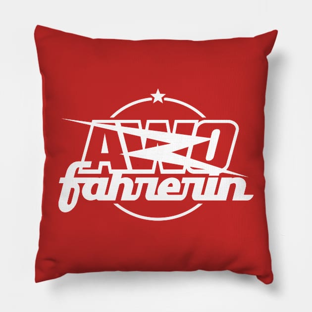 AWO Driver / Awofahrerin (white) Pillow by GetThatCar