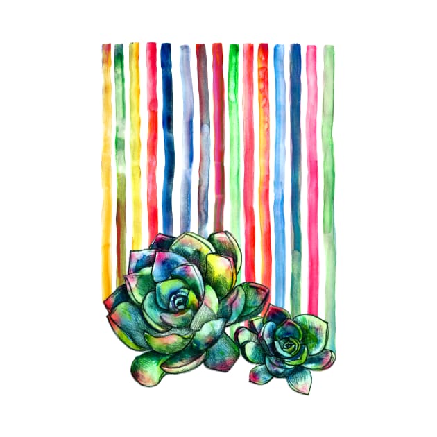 Rainbow Succulents by micklyn