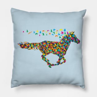 Horse Birds - Horsefly - Multicolor - Barn Shirt USA Pillow