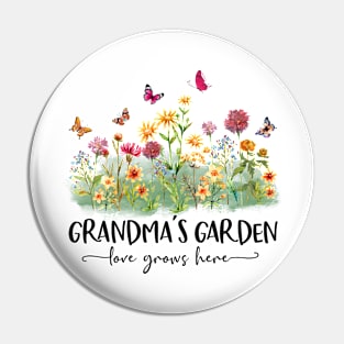 Grandma's Garden Love Grows Here Pin