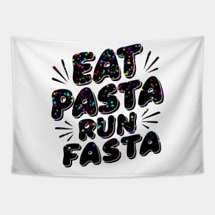 eat pasta run fasta Tapestry