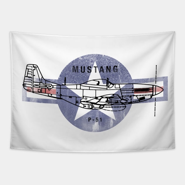 Mustang Tapestry by Toby Wilkinson