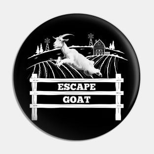 Escape Goat Scapegoat Parody Pin