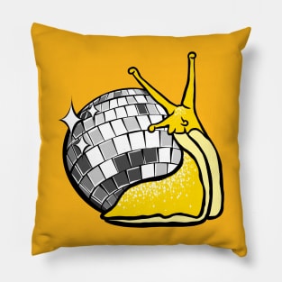 Disco Snail Pillow