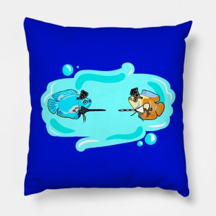 Jousting Fish Pillow