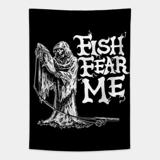 Fish Fear Me Grim Reaper Tapestry