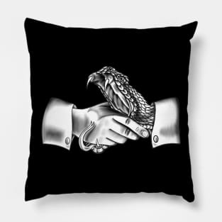 Snake Handshake Pillow