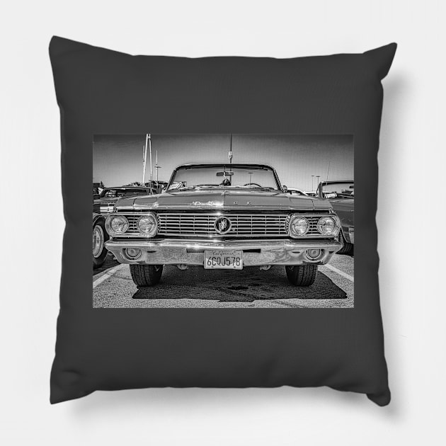 1963 Buick LeSabre Convertible Pillow by Gestalt Imagery