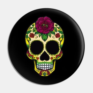 Celebrate Día de los Muertos with this colorful sugar skull art 4 Pin