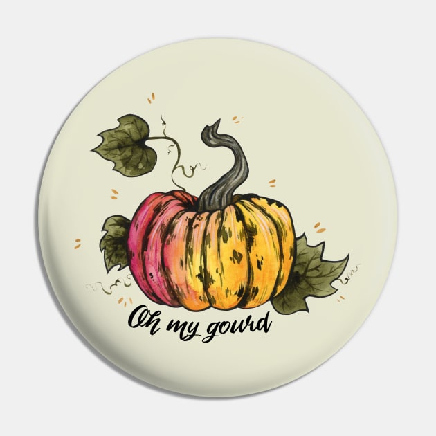 Oh My Gourd Pin by Ellen Wilberg