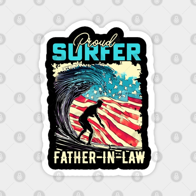 Proud Surfer Father-in-law Magnet by T-shirt US