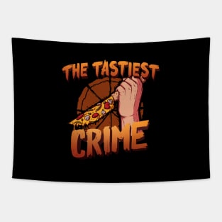 Pizza Crime Tapestry