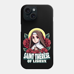 St Therese of Lisieux Little Flower Rose Catholic Saint Phone Case