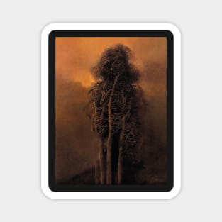 zdzislaw beksinski - Beksinski Trees Magnet