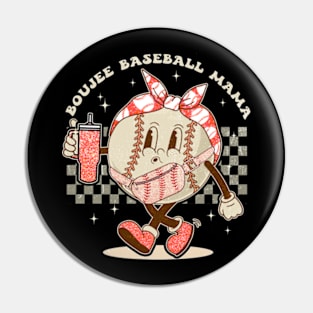 Vintage Boujee Baseball Mom Pin