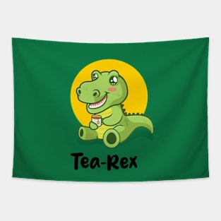 Tea-Rex dinosaur (on light colors) Tapestry