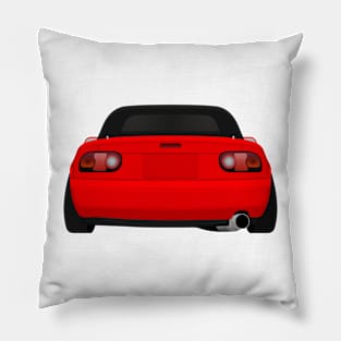 Miata rear Red Pillow