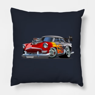 Cartoon hot rod Pillow