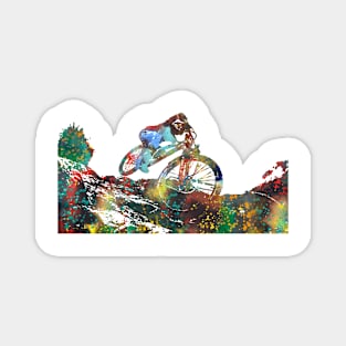 Downhill mountain biking Magnet