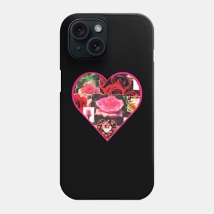 Roses Heart Shaped Collage Phone Case