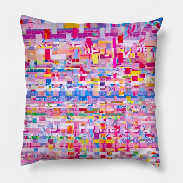 analogue glitch 005 Pillow by gummygunk