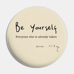 Oscar Wilde Quote on Being Yourself Pin