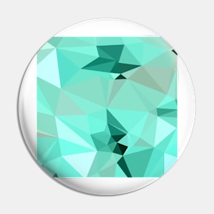 Caribbean Green Abstract Low Polygon Background Pin