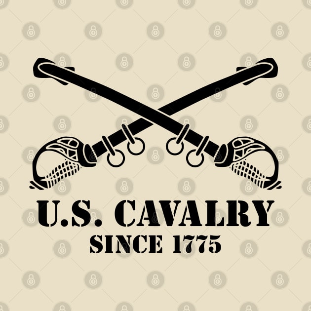 Mod.3 US Cavalry Army Branch Crossed Sabers by parashop