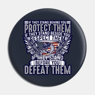 Military Quote Pin