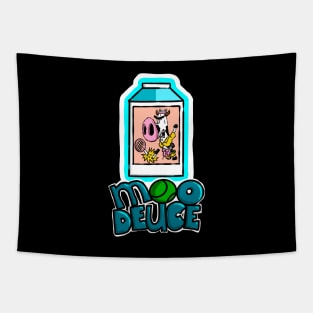 Moo Deuce Tennis Cute Cow Animal Lover Tapestry