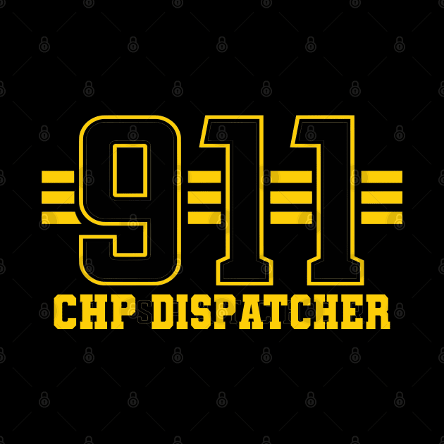 First Responder Shirt, 911 Dispatcher Shirt, Thin Gold Line Police Shirt, Dispatch Gifts for CHP Operator, Dispatcher Flag Shirt for Sheriff T-Shirt by Shirts by Jamie