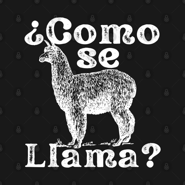 Como Se Llama Funny Vintage Style Spanish Language by DetourShirts