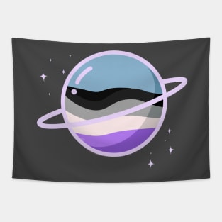 glass pride planets - asexual Tapestry