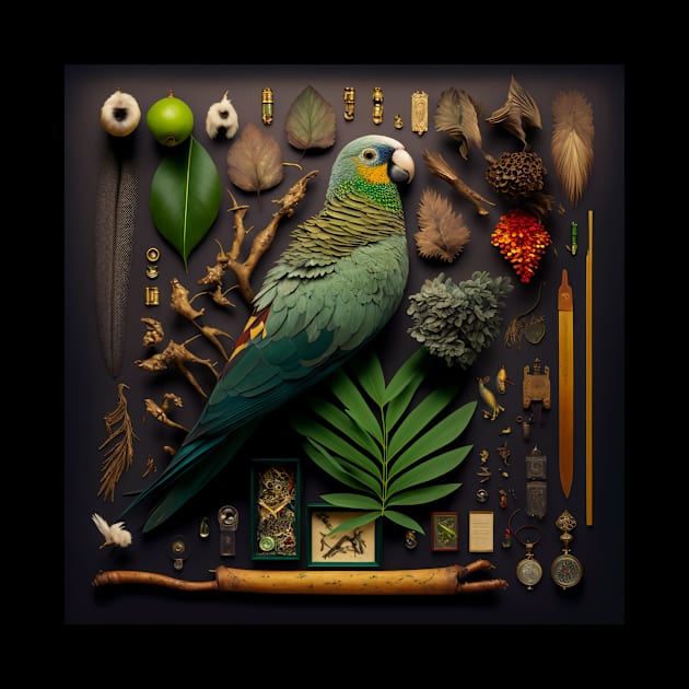 Parrot: Knolling photography with ultra-sharp camera by HappysSpace