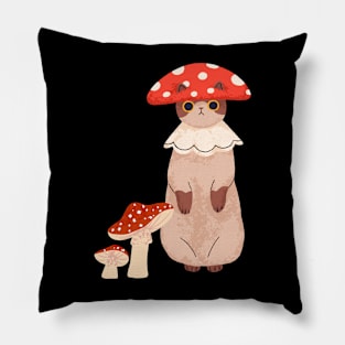 Mushroom Cat Pillow