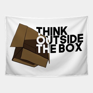 Think Outside The Box Tapestry