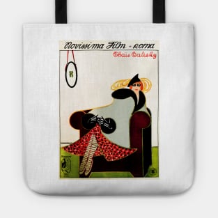 THAIS TALIZHY 1917 Vintage Italian Silent Film Ad by Poster Artist Prampolini Tote