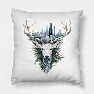 Stag Deer Animal Beauty Nature Wildlife Discovery Pillow