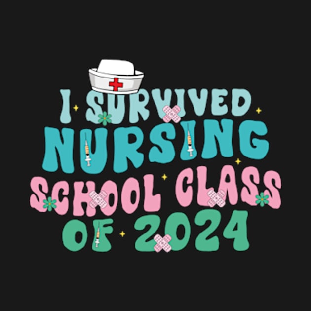 I Survived Nursing School Nurse Graduation by David Brown