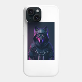 Cyberpunk Biker Wolf Phone Case