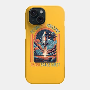 The "Beyond the horizons Retro space ", Design Phone Case