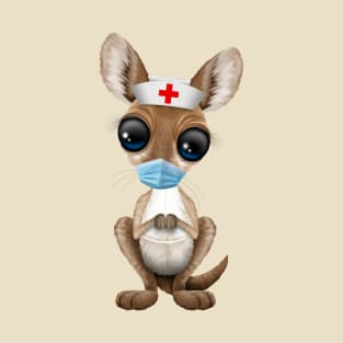 Cute Baby Kangaroo Nurse T-Shirt