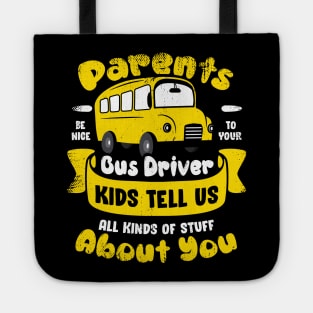 Funny School Bus Driver Operator Gift Tote