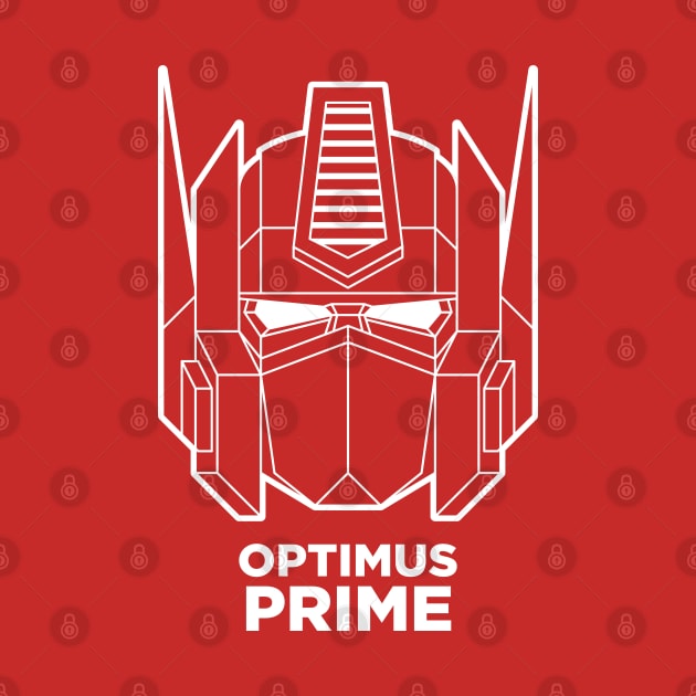 Optimus Prime (white outline) by IlPizza