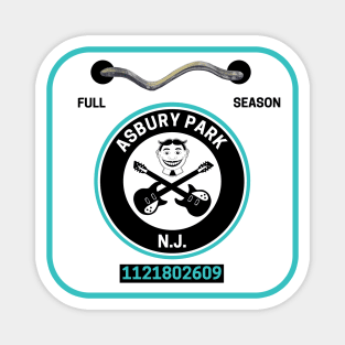 Asbury Park New Jersey Beach Badge Magnet