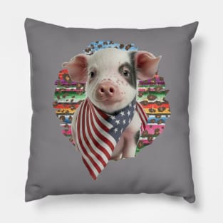 Patriotic Piglet Pillow