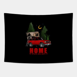 Red Land Cruiser - Home is where you park it Land Cruiser Tapestry